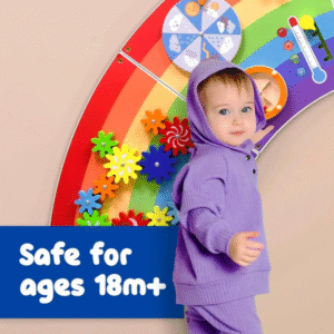 Activity Wall-Mounted Educational Gaming Rainbow Toy, Motor skills