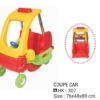 Multicolor Kids Coupe Car (Push Ride-On)