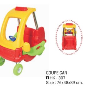 Multicolor Kids Coupe Car (Push Ride-On)